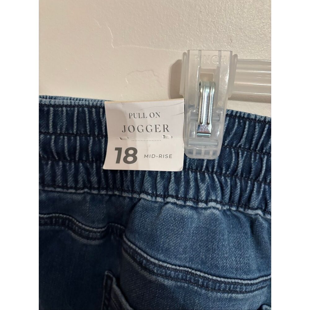 Lane Bryant Pul-On Cloud Knot Jogger Size 18 Dark Wash Knit Denim NWT - Picture 8 of 9